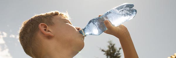 prevenir Desidratação no verão